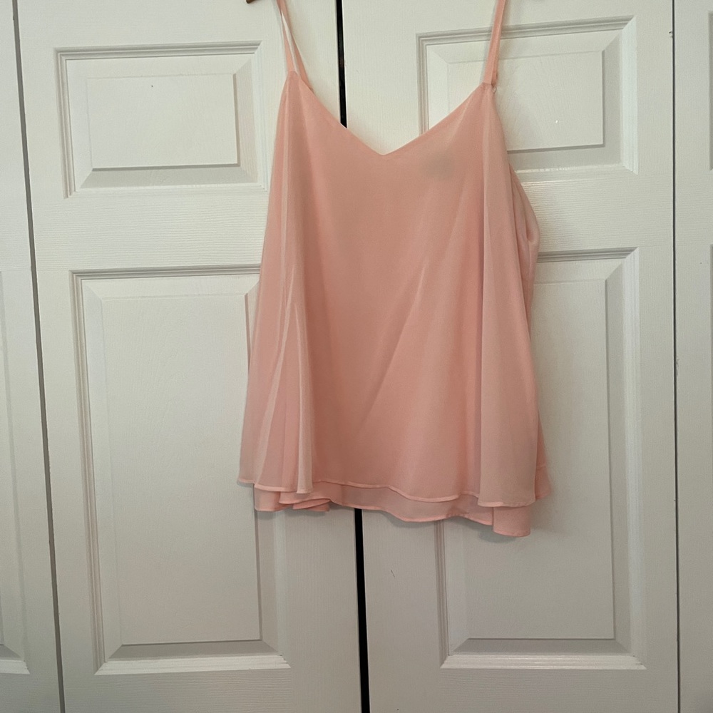 Torrid light peach Double Layer Swing Cami